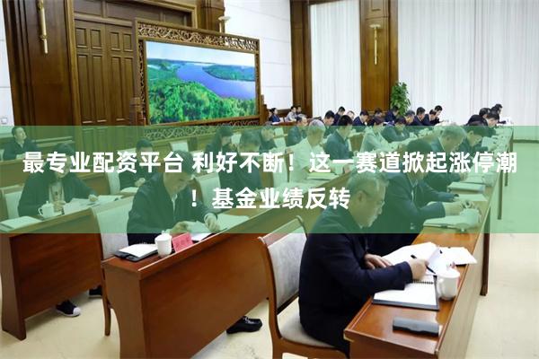 最专业配资平台 利好不断！这一赛道掀起涨停潮！基金业绩反转