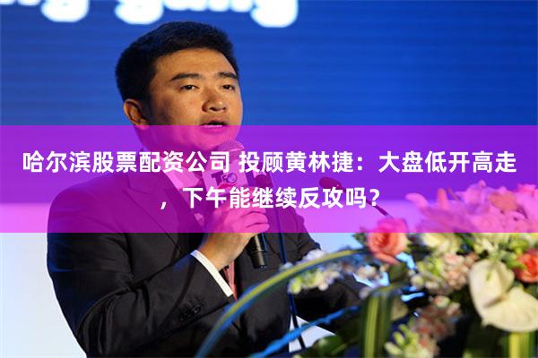 哈尔滨股票配资公司 投顾黄林捷：大盘低开高走，下午能继续反攻吗？