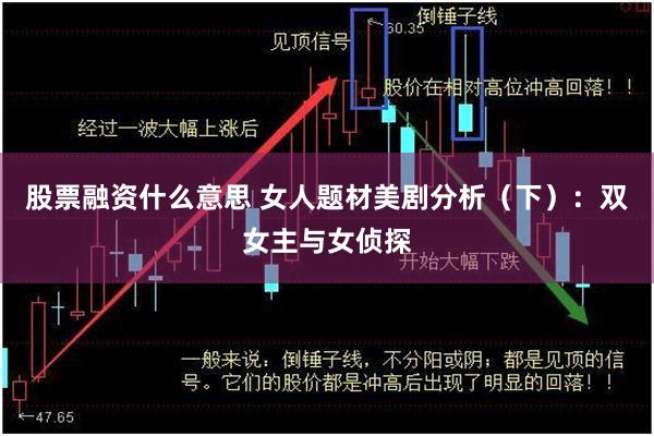 股票融资什么意思 女人题材美剧分析（下）：双女主与女侦探