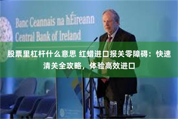 股票里杠杆什么意思 红蜡进口报关零障碍：快速清关全攻略，体验高效进口