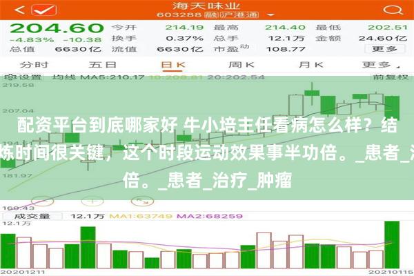 配资平台到底哪家好 牛小培主任看病怎么样？结节人群锻炼时间很关键，这个时段运动效果事半功倍。_患者_治疗_肿瘤