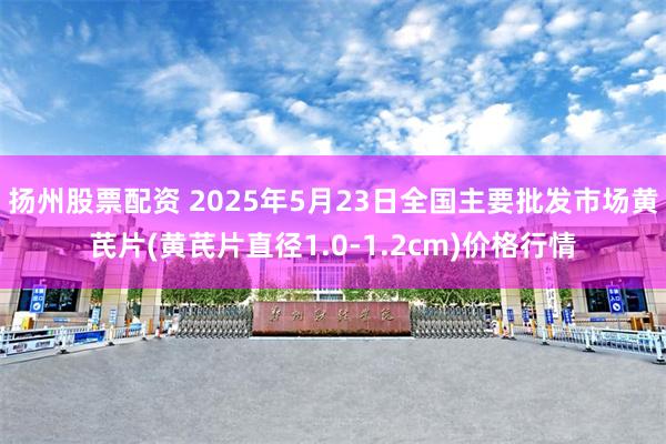 扬州股票配资 2025年5月23日全国主要批发市场黄芪片(黄芪片直径1.0-1.2cm)价格行情