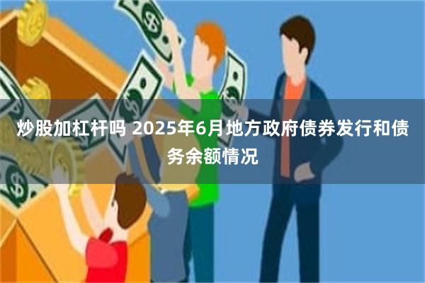 炒股加杠杆吗 2025年6月地方政府债券发行和债务余额情况