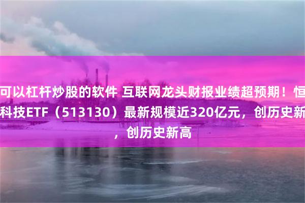 可以杠杆炒股的软件 互联网龙头财报业绩超预期！恒生科技ETF（513130）最新规模近320亿元，创历史新高